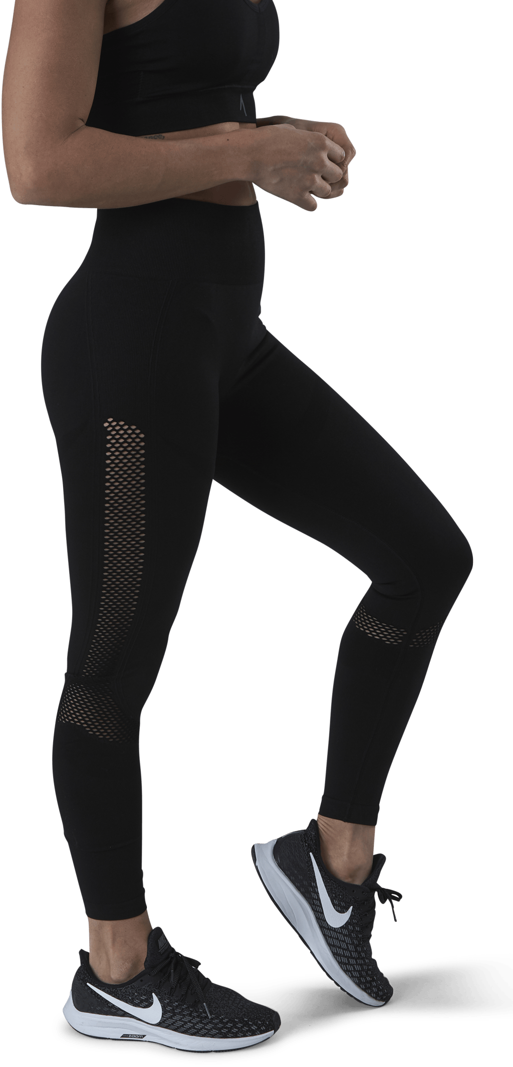 Fitness Mesh Knit Tights Black - Bild 2