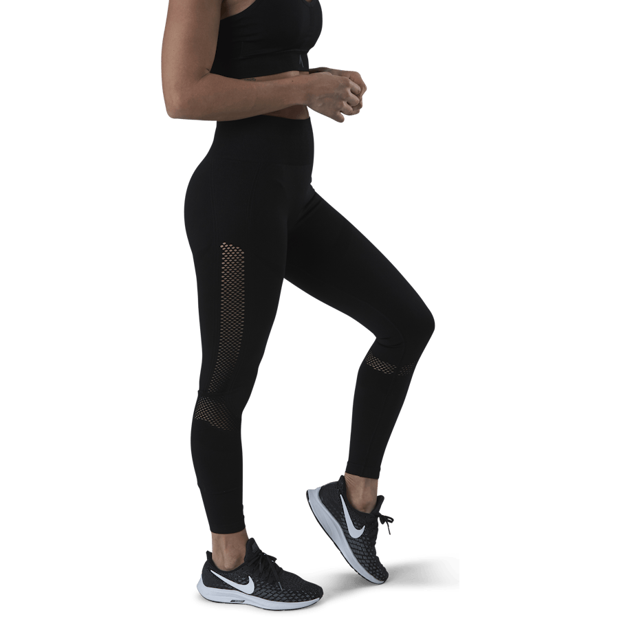 Fitness Mesh Knit Tights Black - Bild 2