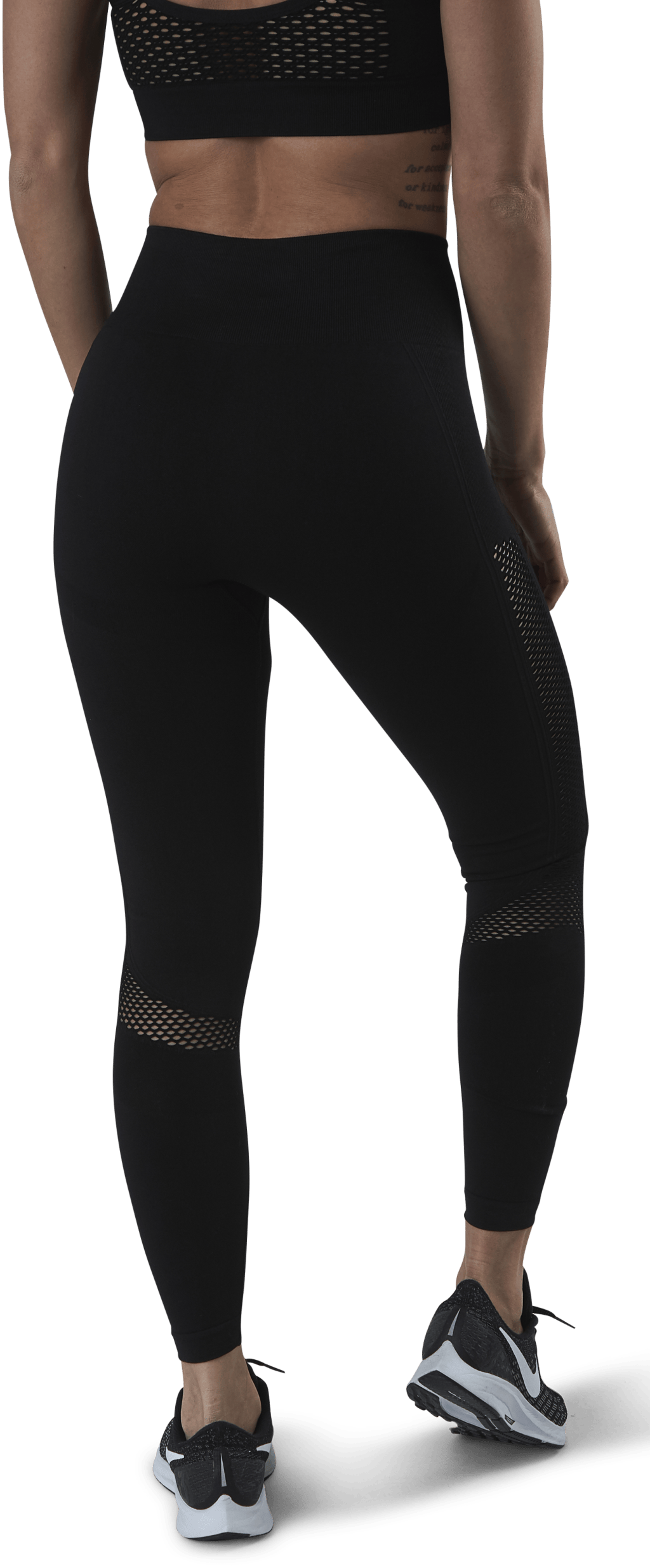 Fitness Mesh Knit Tights Black - Bild 3
