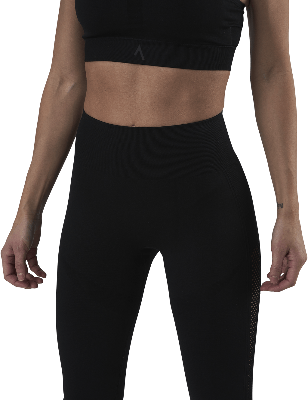 Fitness Mesh Knit Tights Black - Bild 4