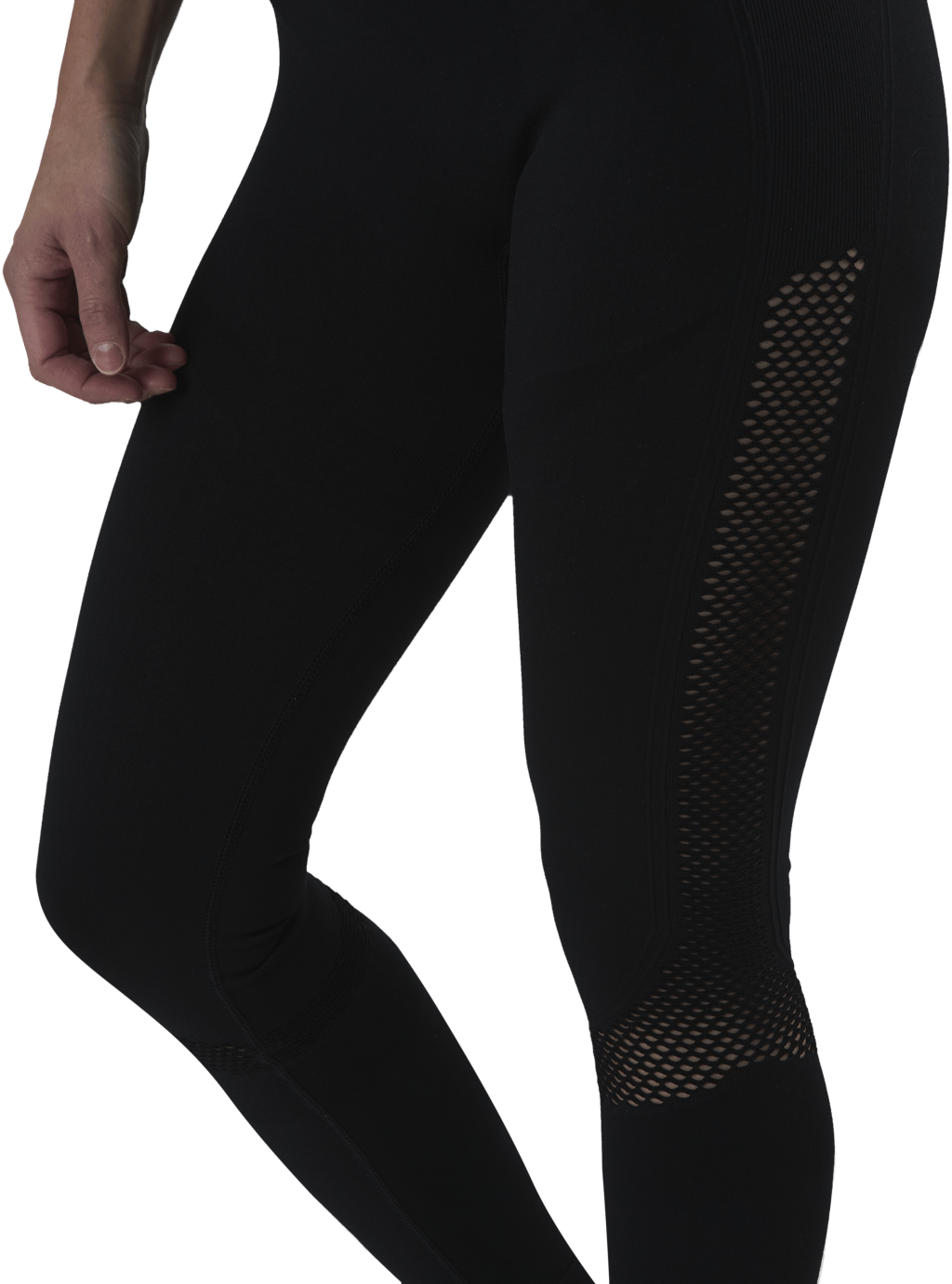 Fitness Mesh Knit Tights Black - Bild 5
