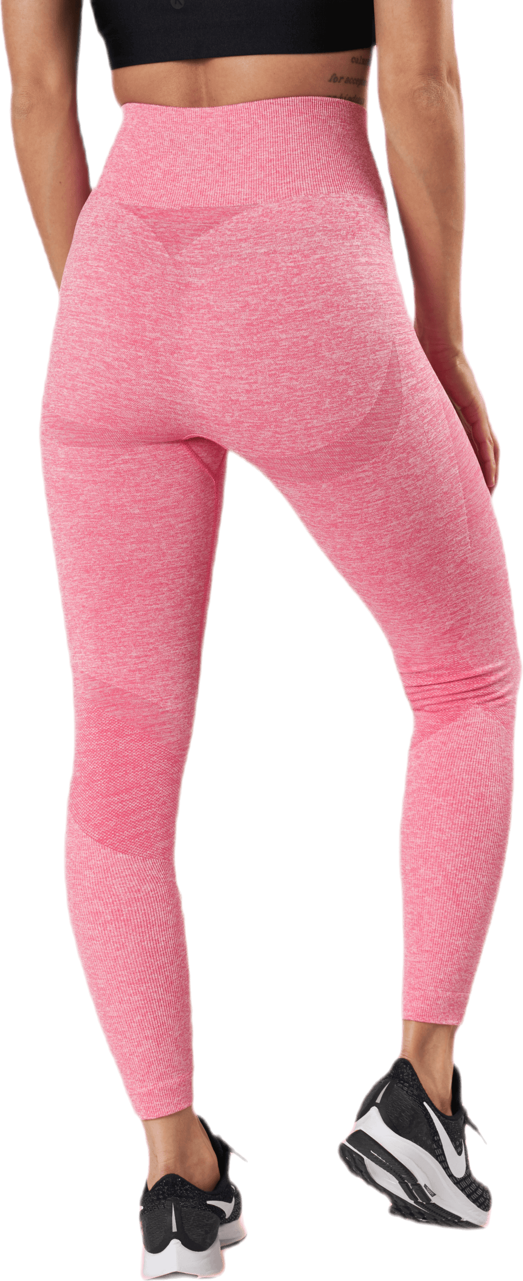 Fitness Melange Tights Pink - Bild 3