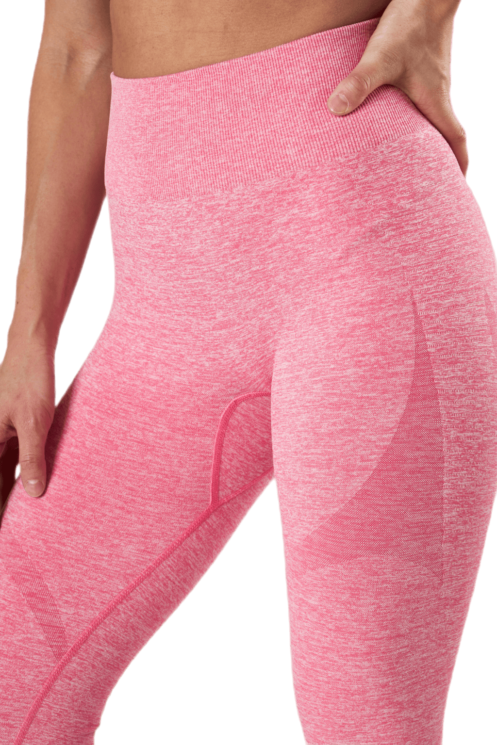 Fitness Melange Tights Pink - Bild 5