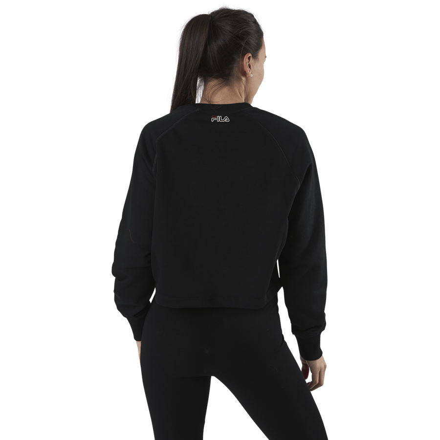 Jamina Cropped Crew Sweat Black - Bild 3