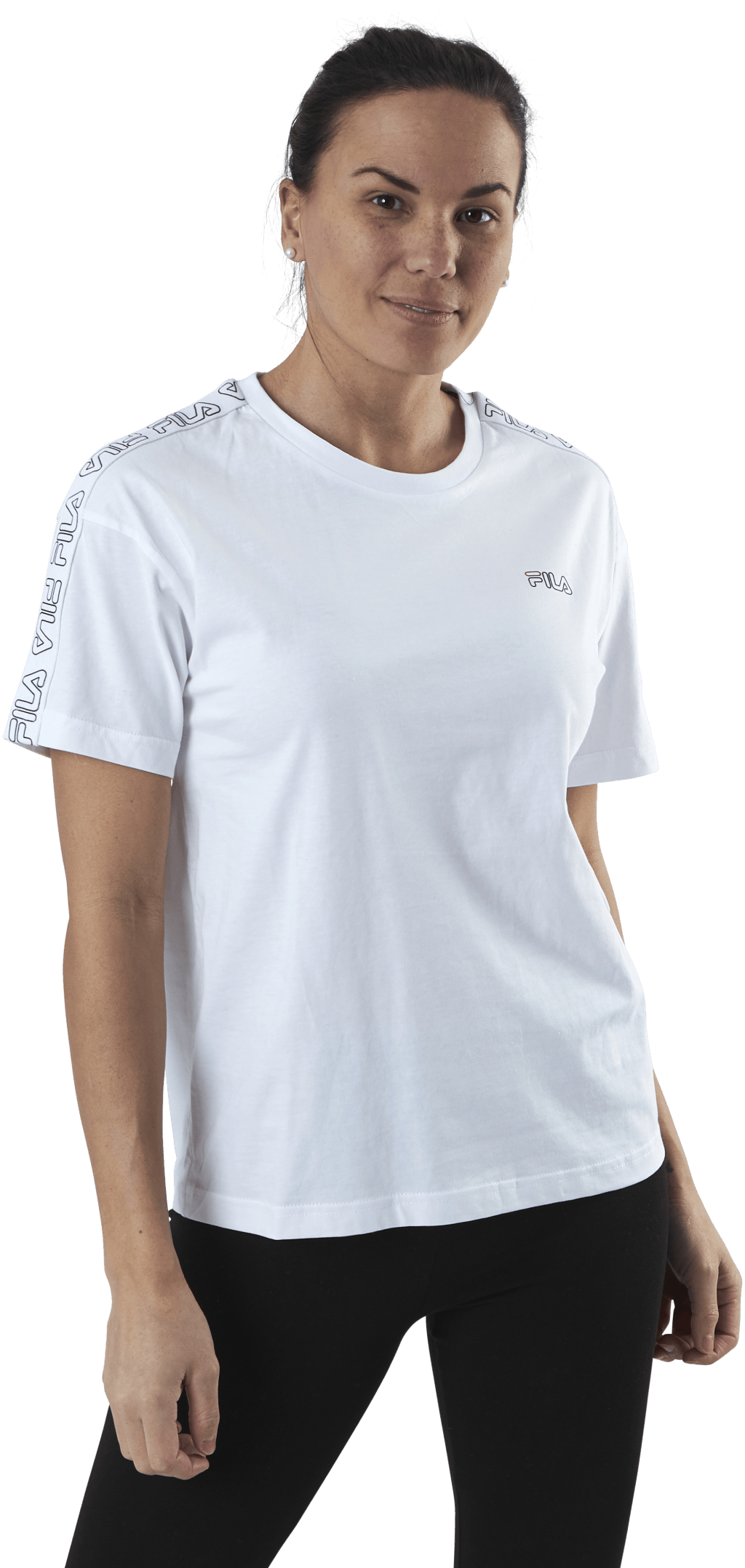 Jakena Taped Tee White, Female, Apparels, T-shirt, White, XL