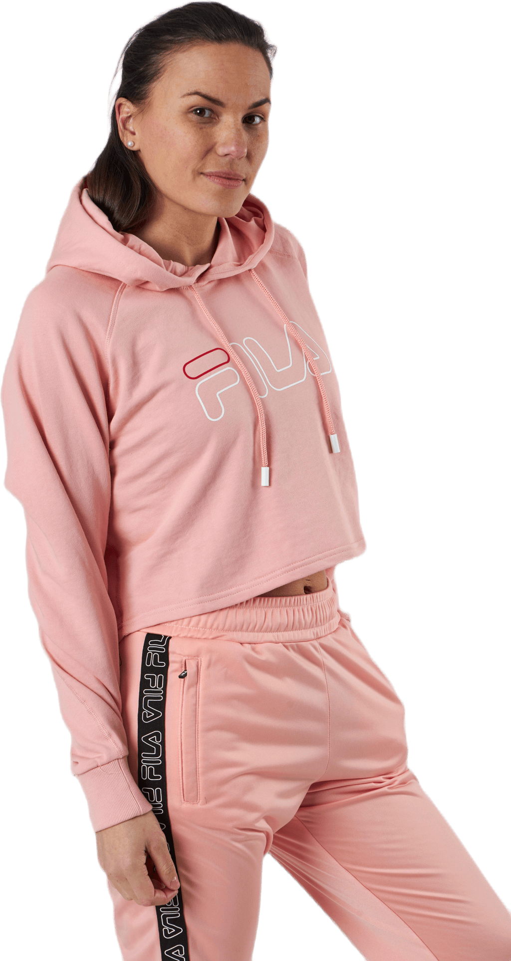 Jana Cropped Hoody Pink
