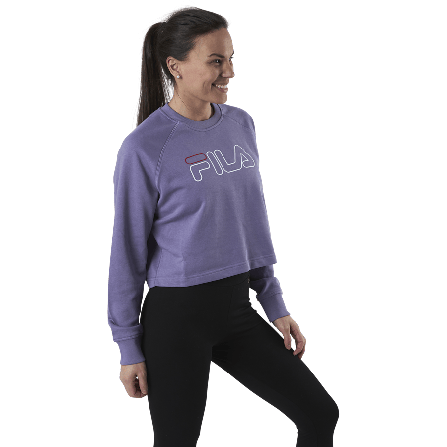 Jamina Cropped Crew Sweat Purple - Bild 2