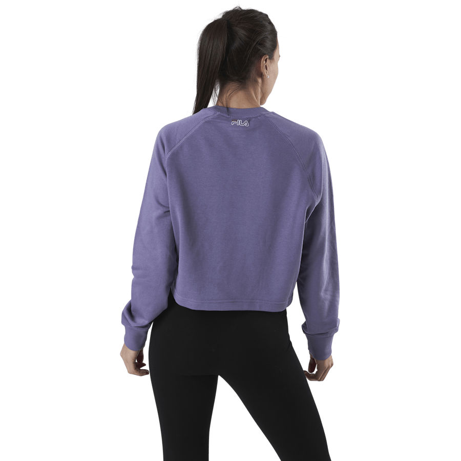 Jamina Cropped Crew Sweat Purple - Bild 3