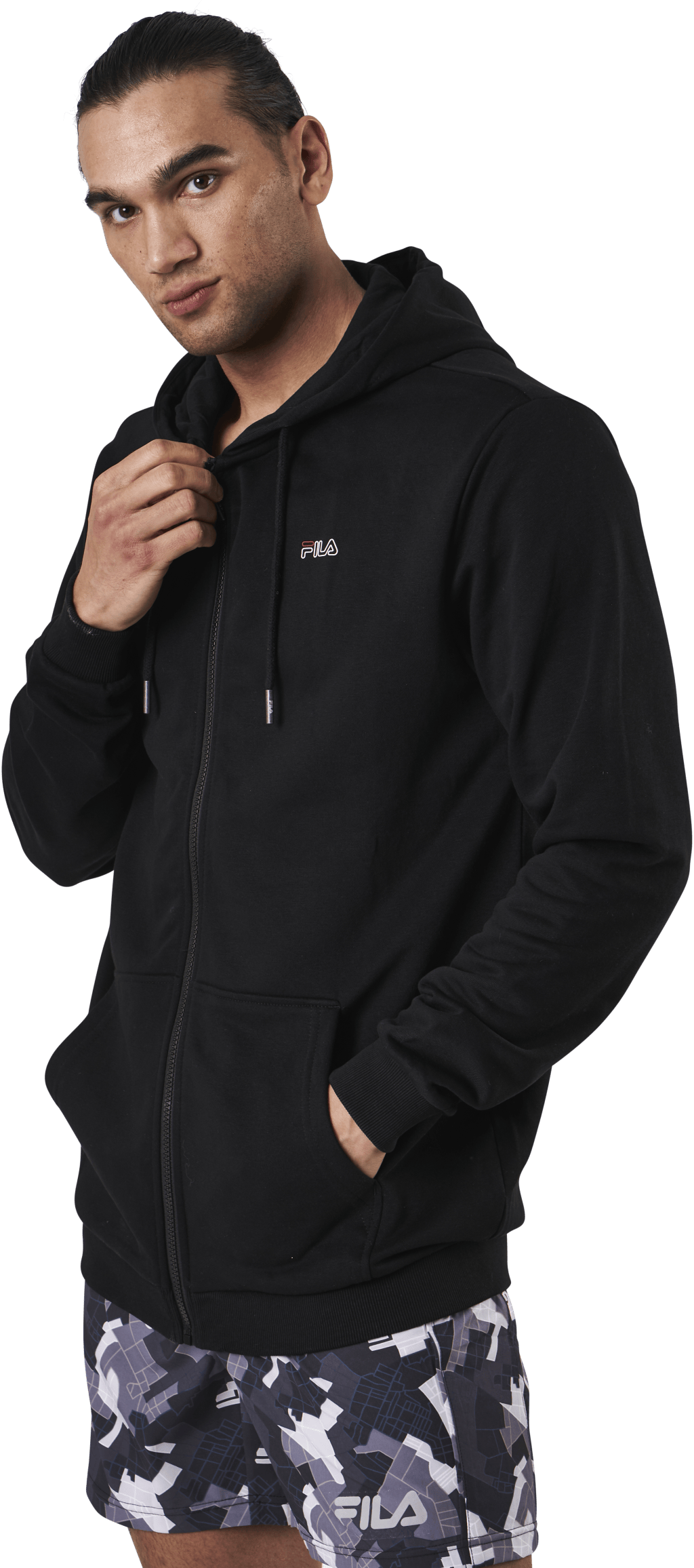 Sasha Hooded Jacket Black, Male, Apparels, Shirts, Black, XL