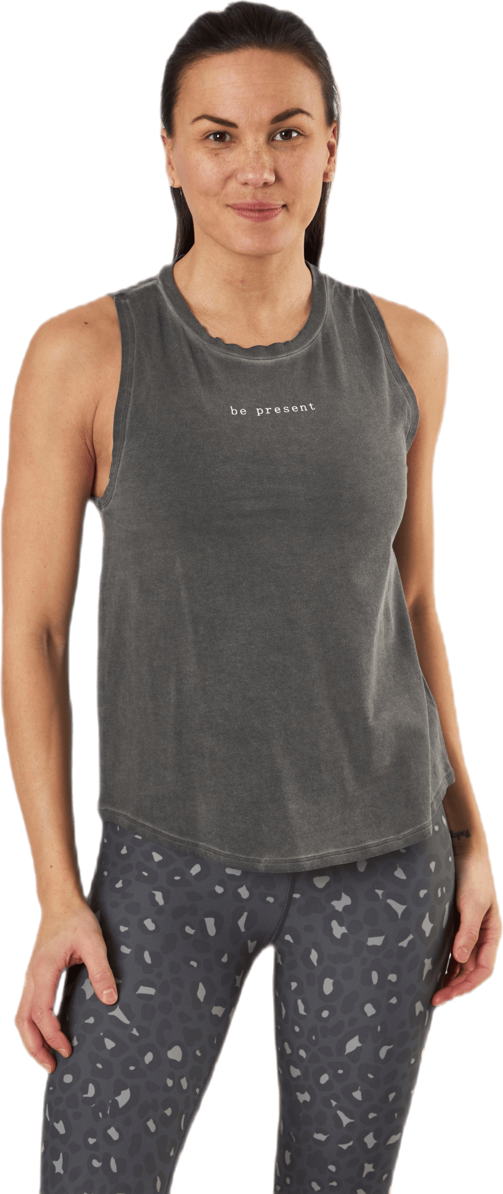 Present Tank Top Black/Grey