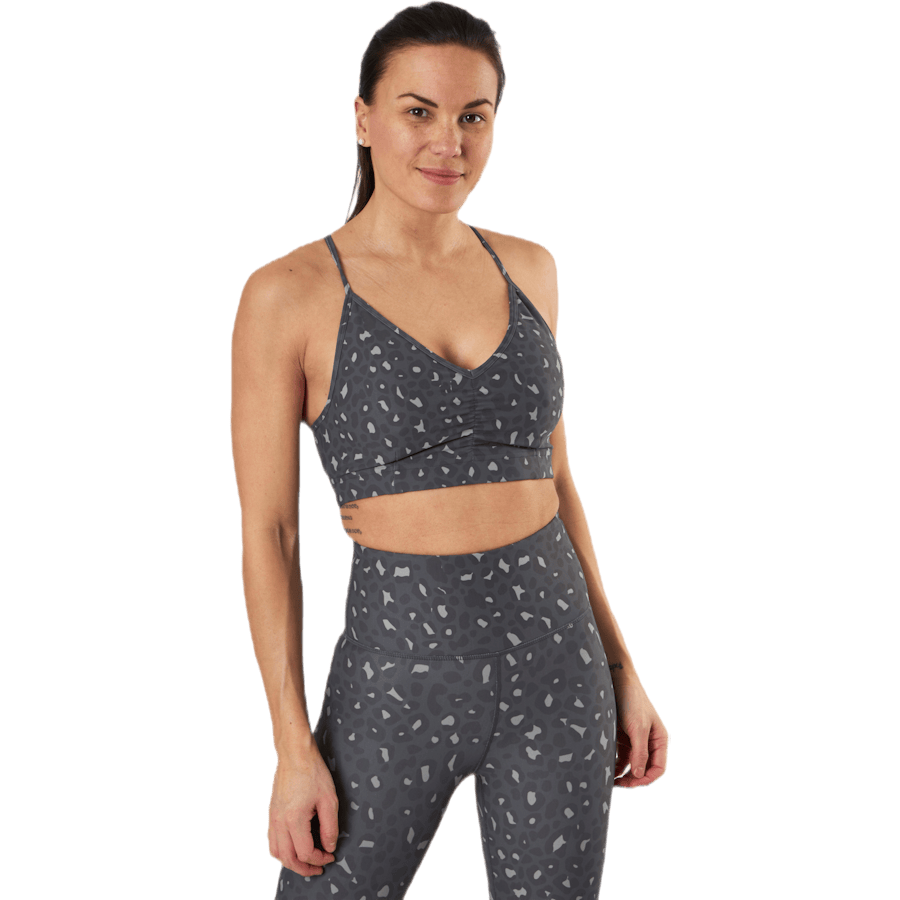 Soul Ruched Bra Patterned/Grey