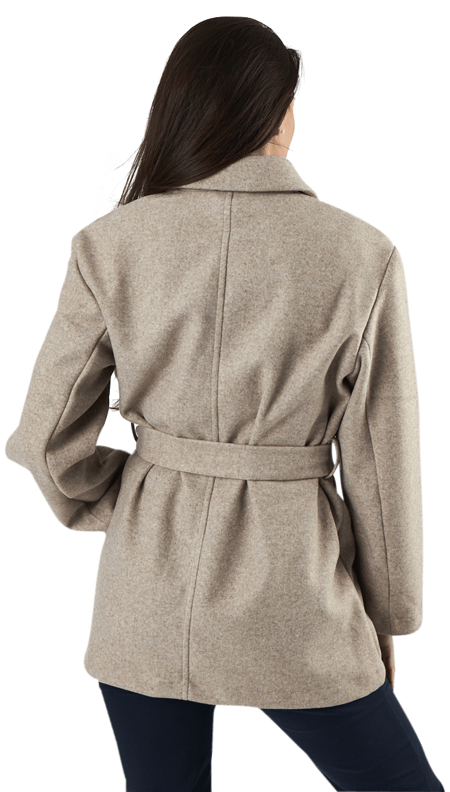 Trillion Belt Coatigan Pnt Beige - Bild 3
