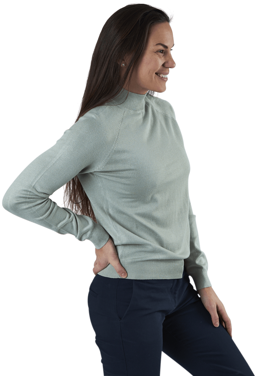 Esera Ls High Neck Knit Green - Bild 2