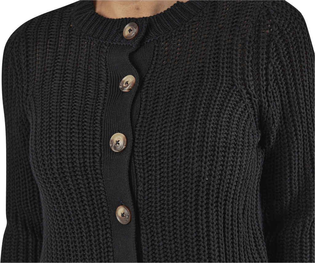 Petula Ls  Knit Cardigan Black - Bild 5