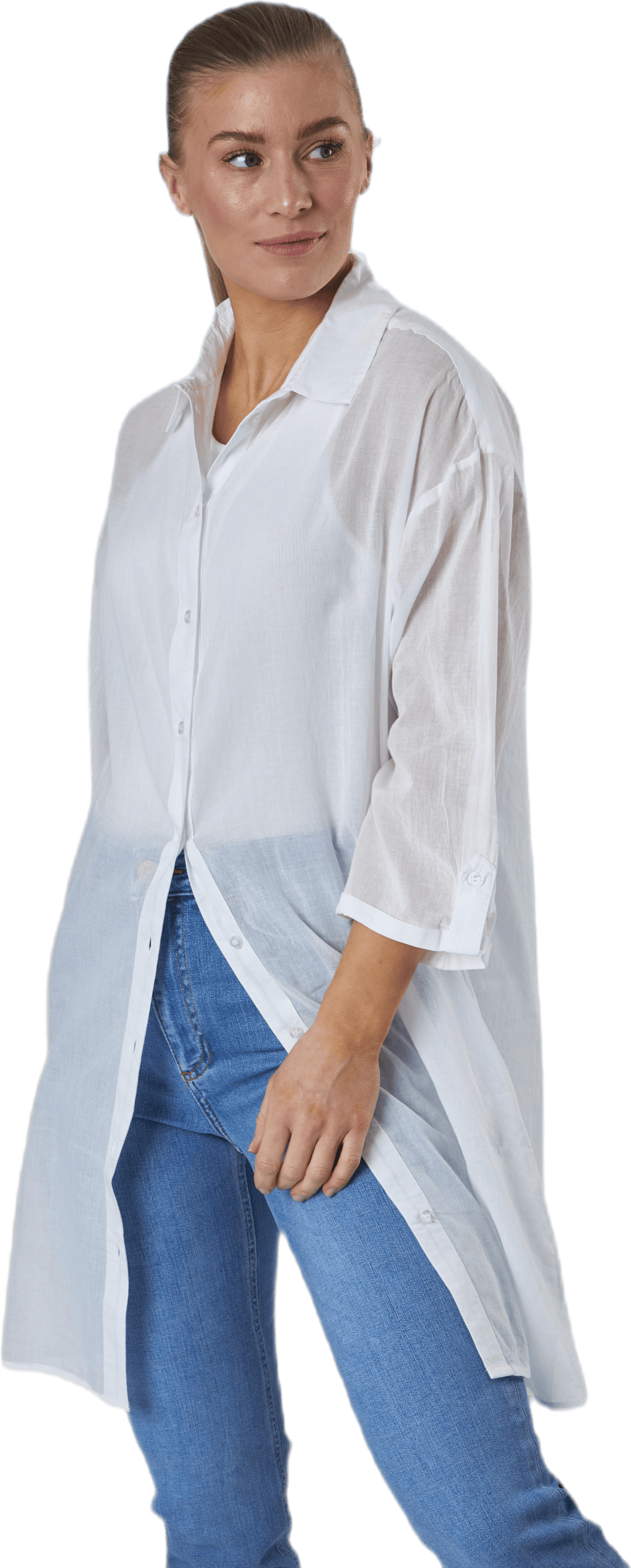 Gudde 3/4 Shirt Sww Bc White