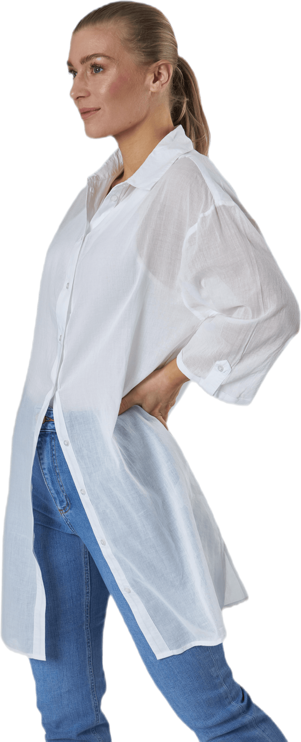 Gudde 3/4 Shirt Sww Bc White - Bild 2