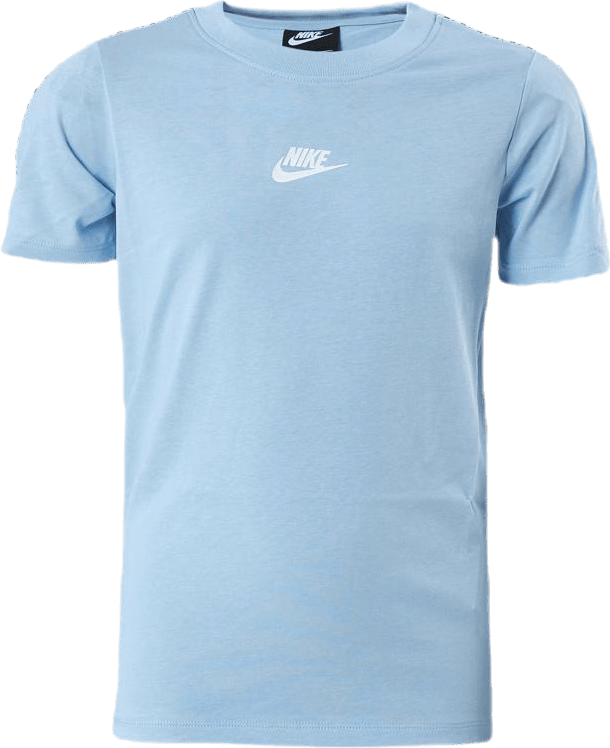 Junior Repeat Tee Blue, Unisex, Klær, T skjorte, Blå, S