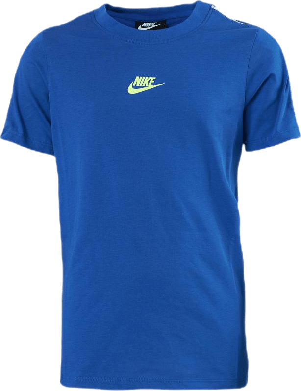 Junior Repeat Tee Blue, Unisex, Klær, T skjorte, Blå, XS