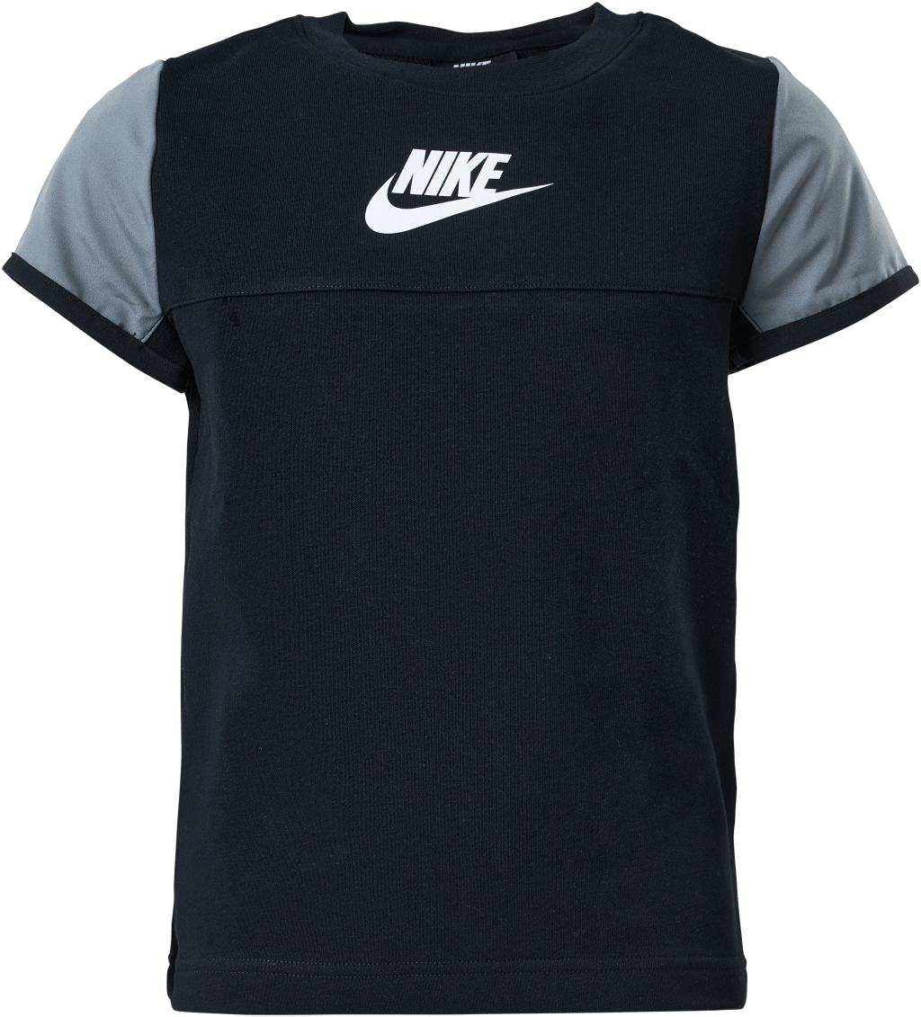 Junior Mixed Material Tee Black, Unisex, Apparels, T-shirt, Black, XS