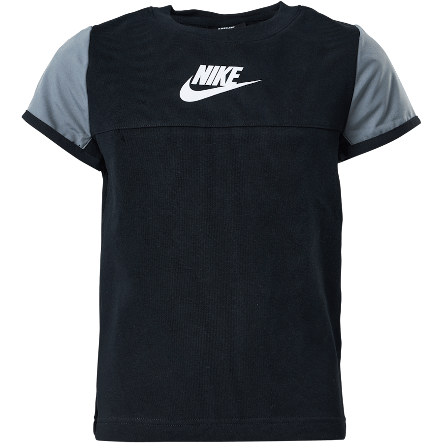 Junior Mixed Material Tee Black