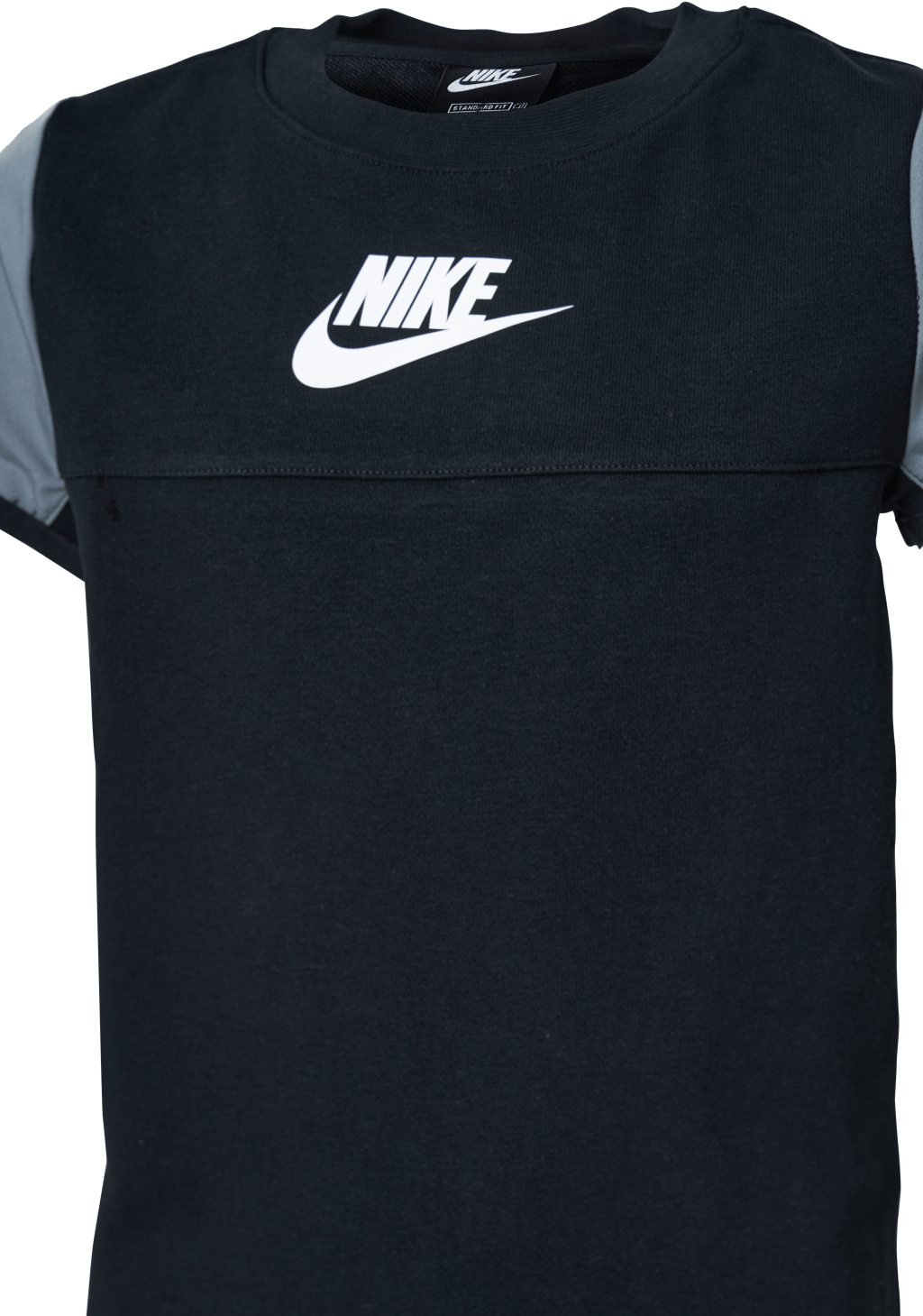 Junior Mixed Material Tee Black - Bild 4