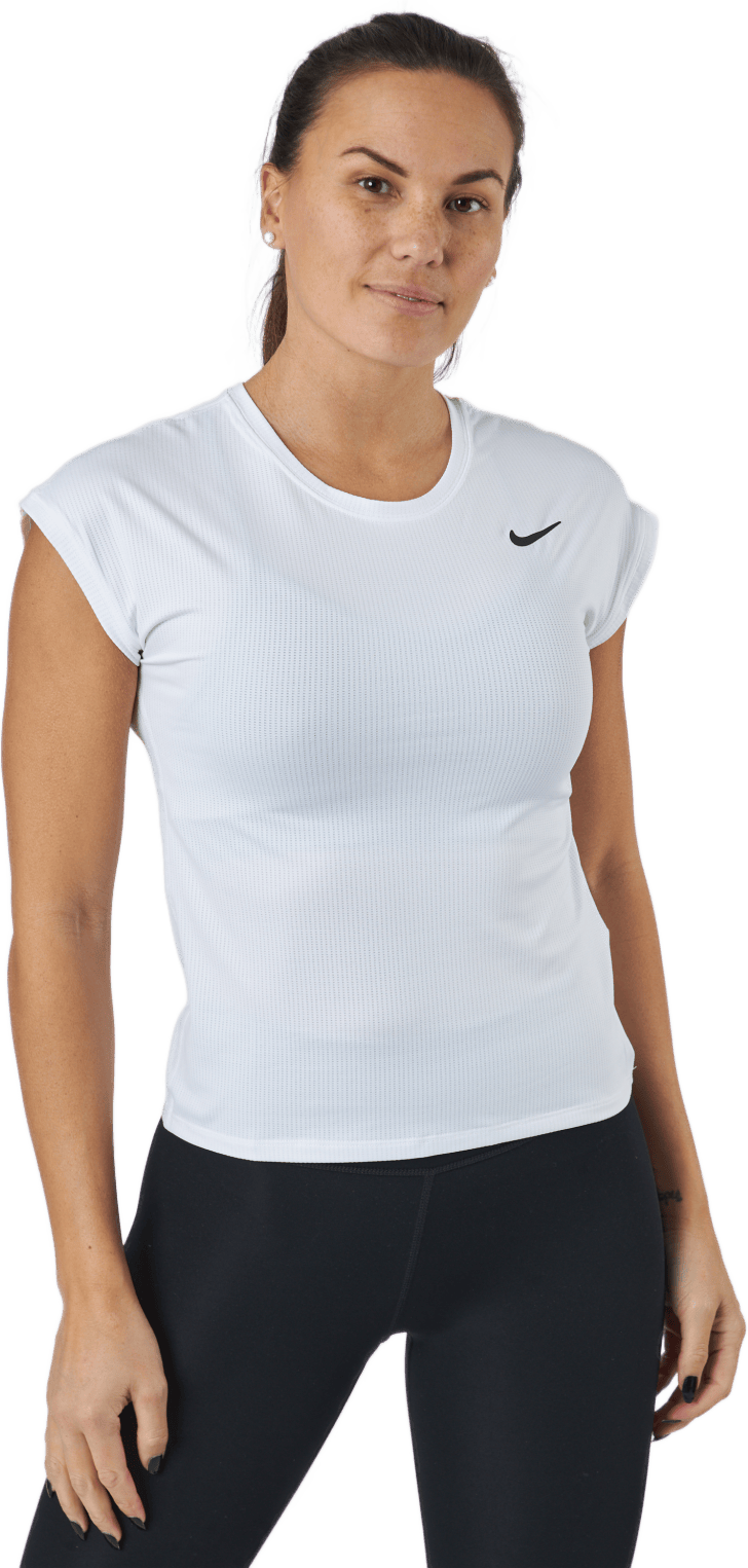 Court Victory Top White/Black, Female, Bekleidung, T-Shirt, Tennis, Weiß, L