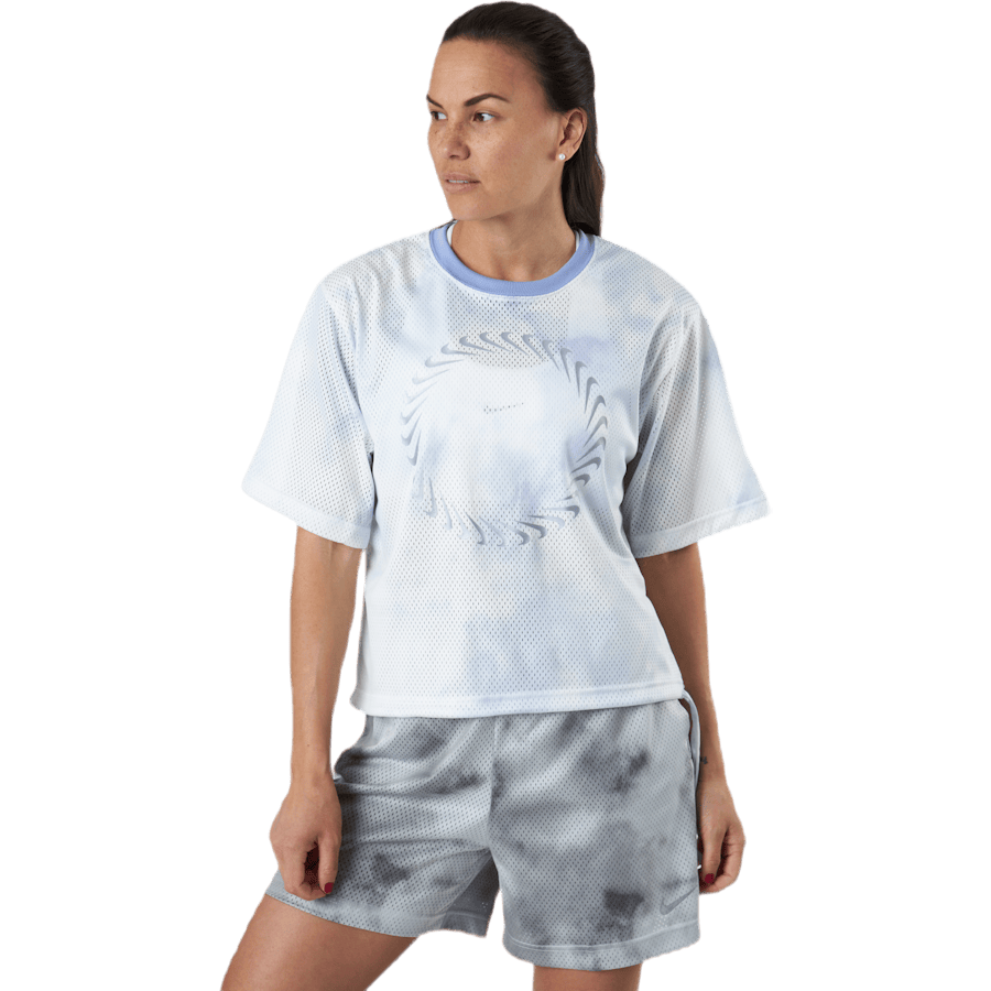 Nsw Icn Clsh Ss Top Mesh Aop White
