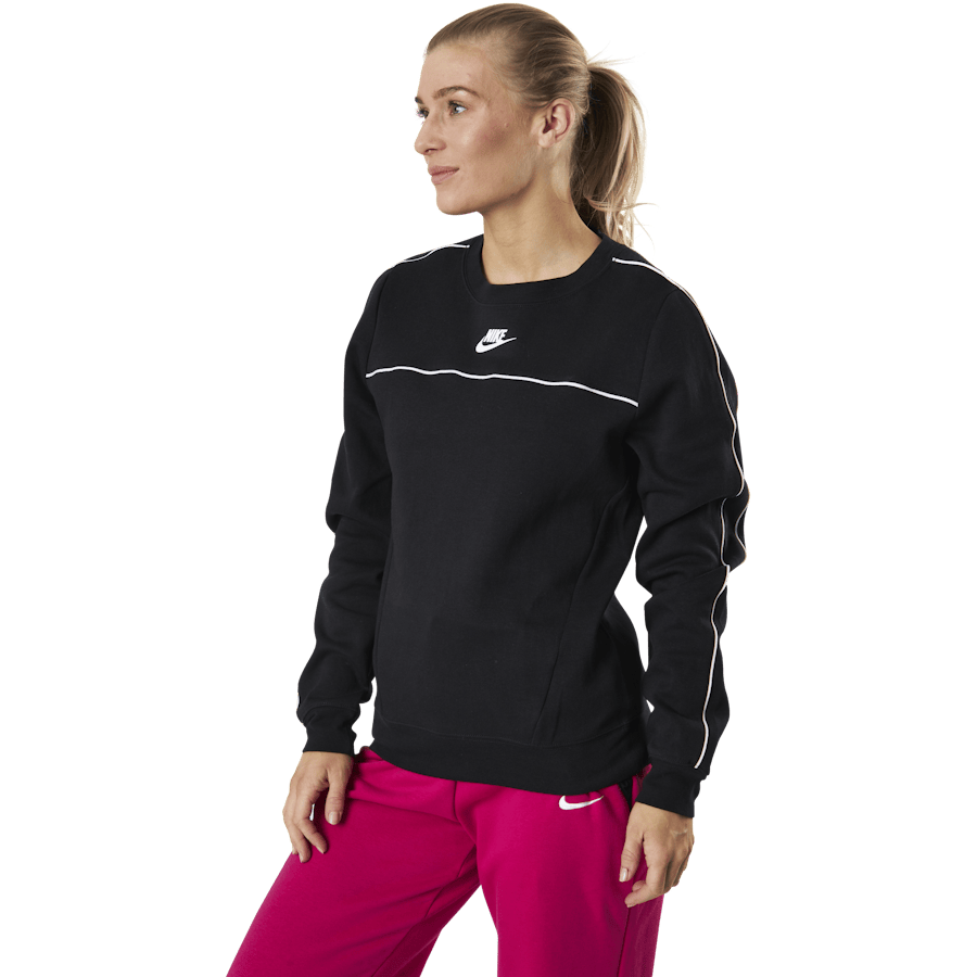 Nsw Crew Mlnm Flc White/Black - Bild 2