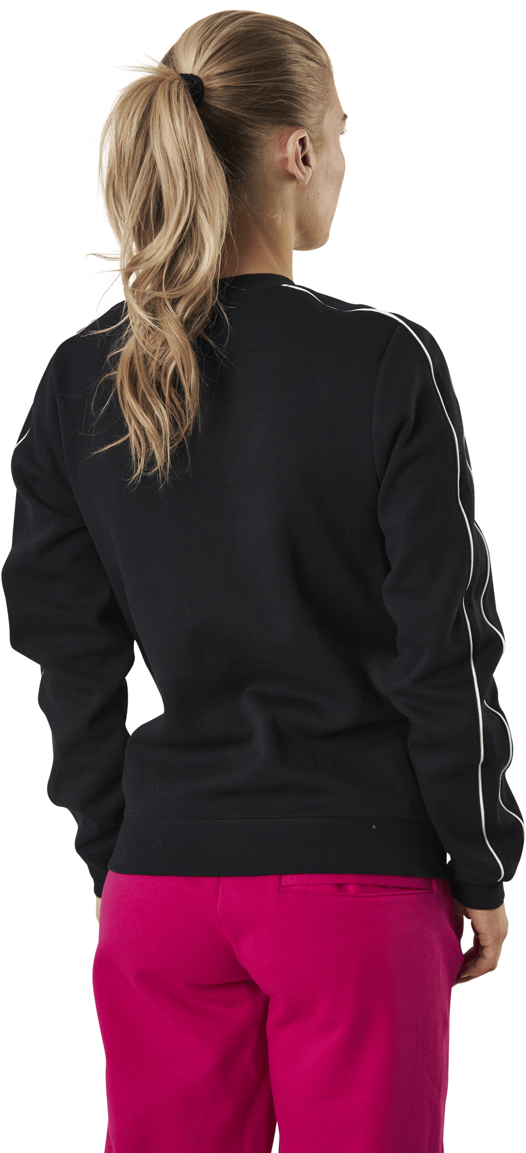Nsw Crew Mlnm Flc White/Black - Bild 3