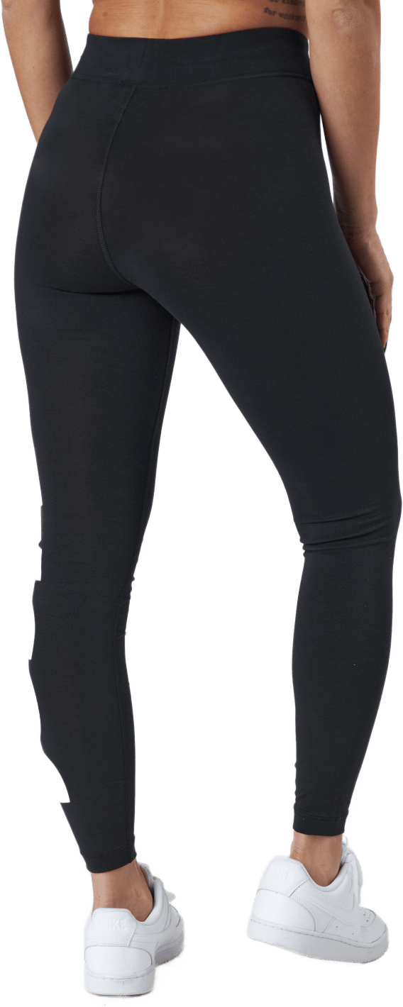 Sportswear Essential Women's High-Waisted Graphic Leggings BLACK/WHITE - Bild 3