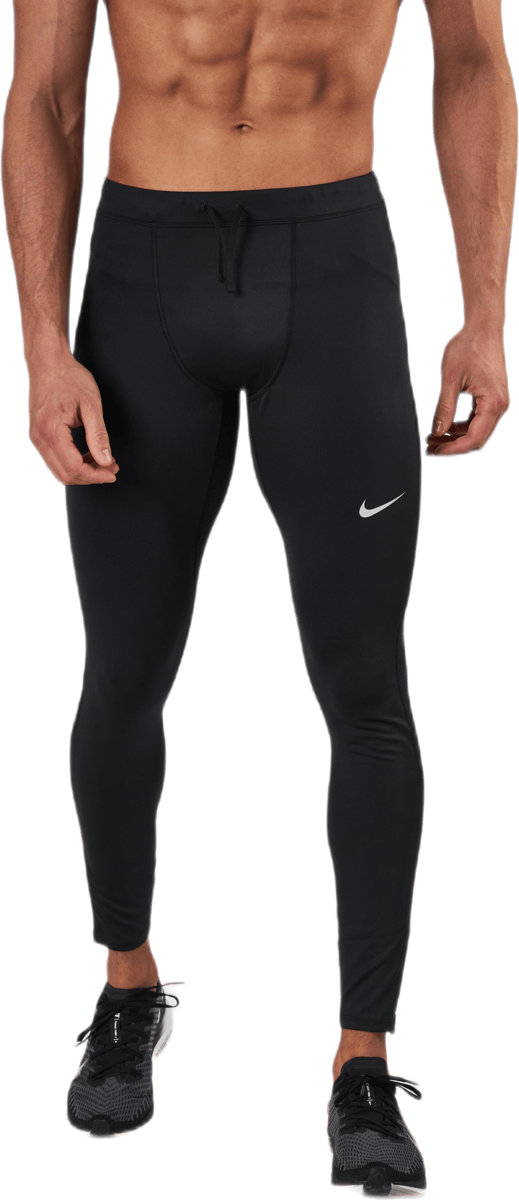 Dri-FIT Challenger Men's Running Tights BLACK/REFLECTIVE SILV, Male, Kläder, Tights, Löpning, Svart, S