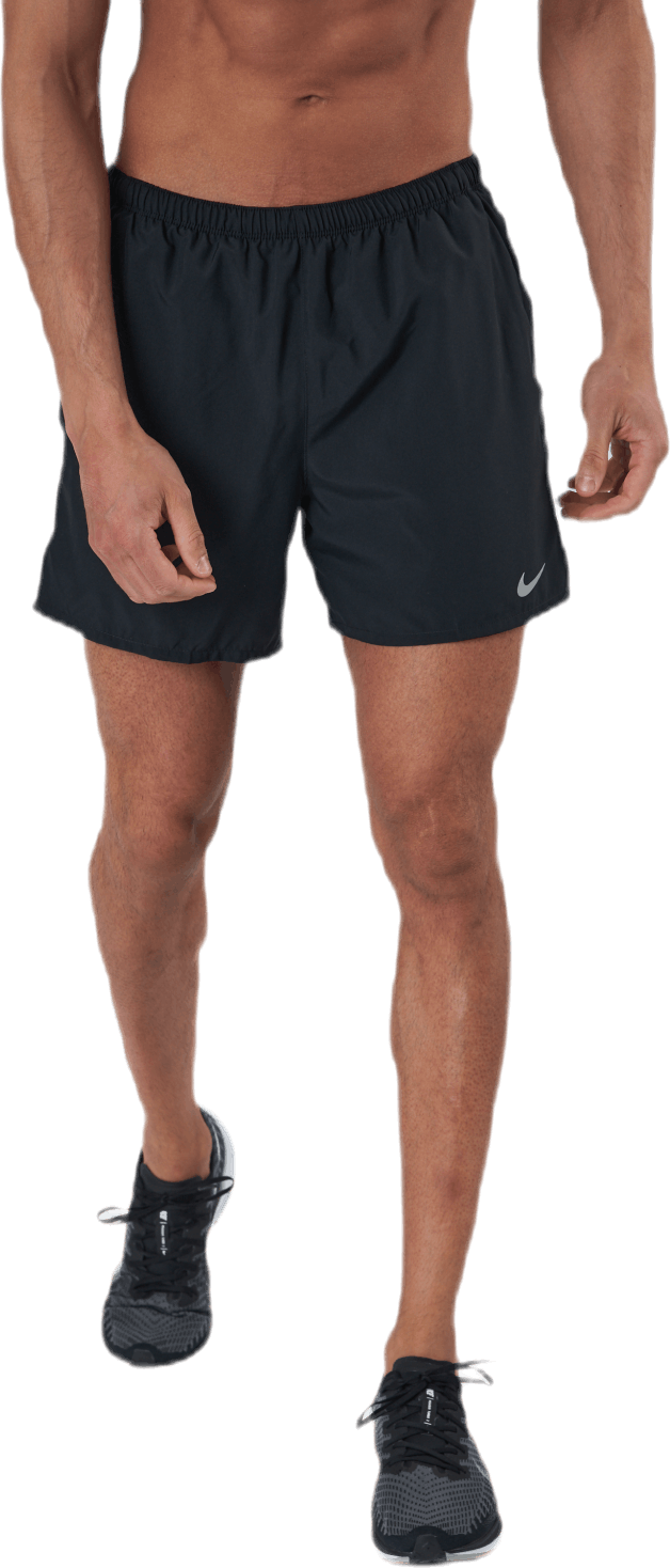 Challenger Short 5" Brief-Line Black, Male, Apparels, Shorts, Running, Black, M