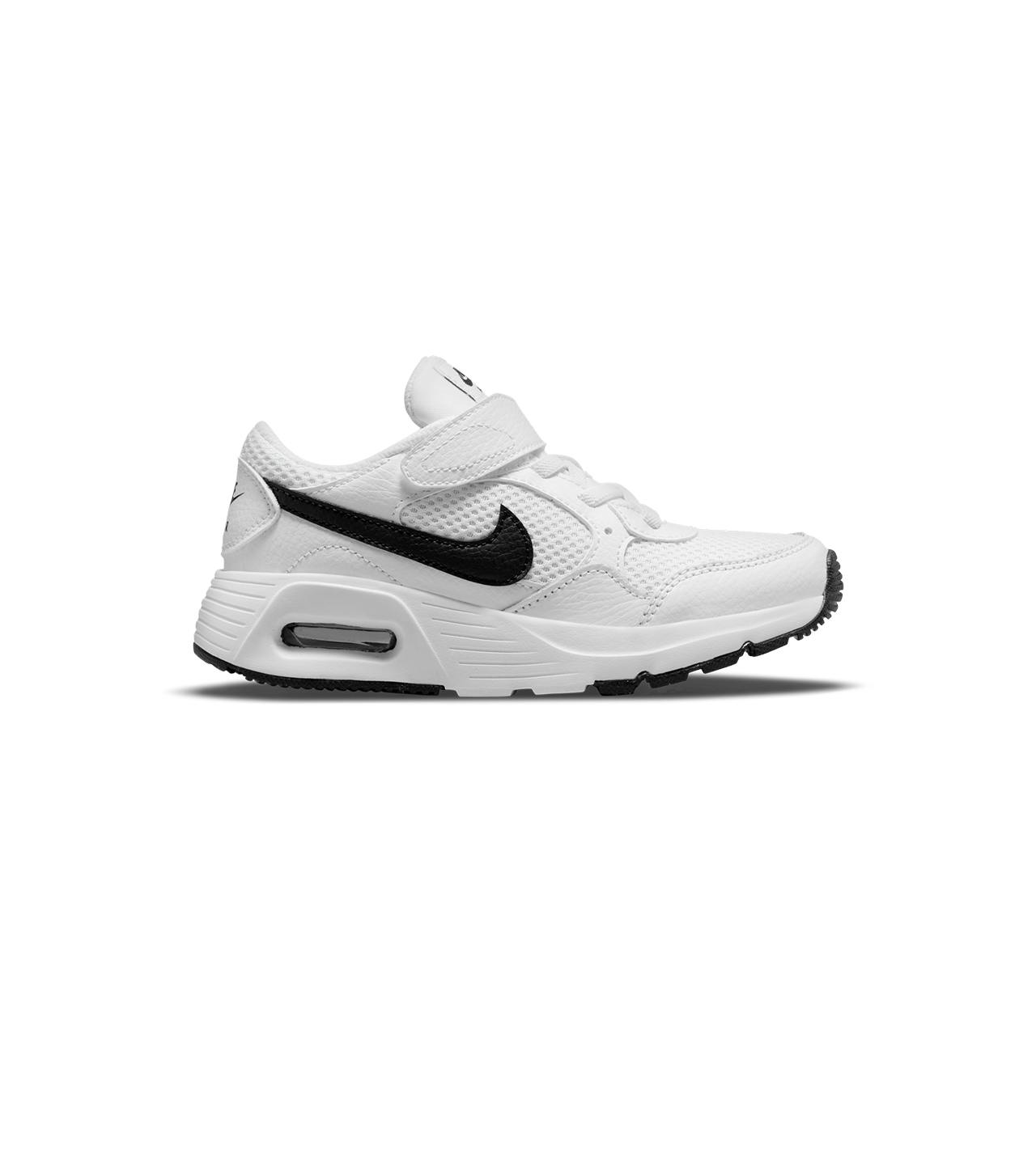 Air Max SC Little Kids' Shoes WHITE/BLACK-WHITE, Unisex, Topánky, Tenisky, Biely, EU 28