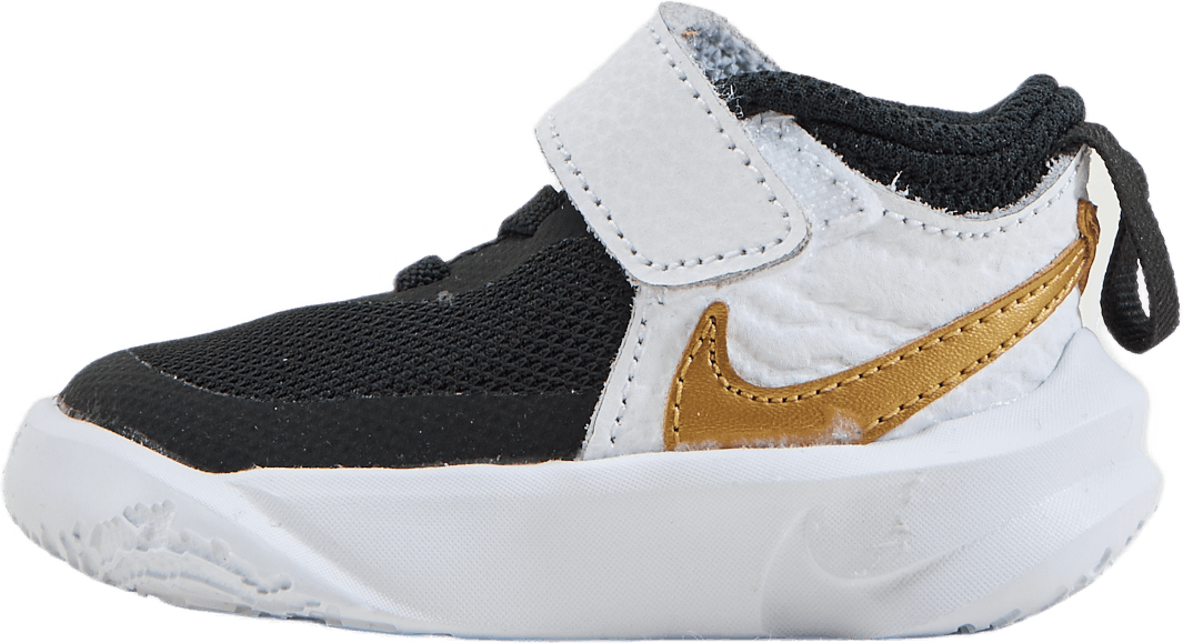 Team Hustle D 10 Baby/Toddler Shoes BLACK/METALLIC GOLD-WHITE-PHOTON DUST, Unisex, Topánky, Tenisky, Čierna, EU 25