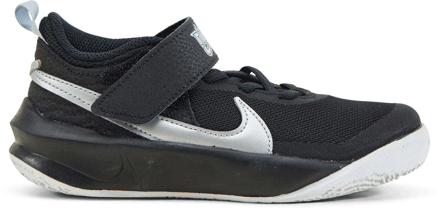 Team Hustle D 10 Little Kids' Shoes BLACK/METALLIC SILVER-VOLT-WHITE, Unisex, Shoes, Trainers, Black, UK K 13