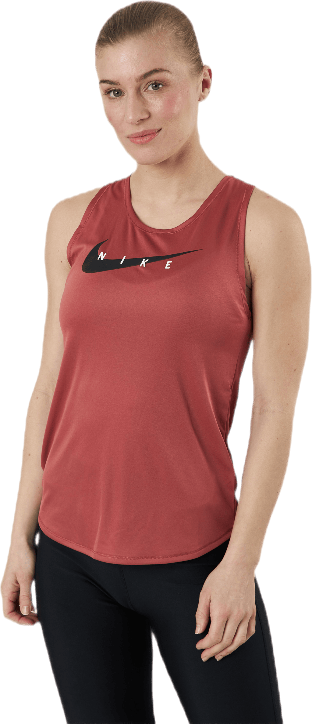 Swoosh Running Tank Red