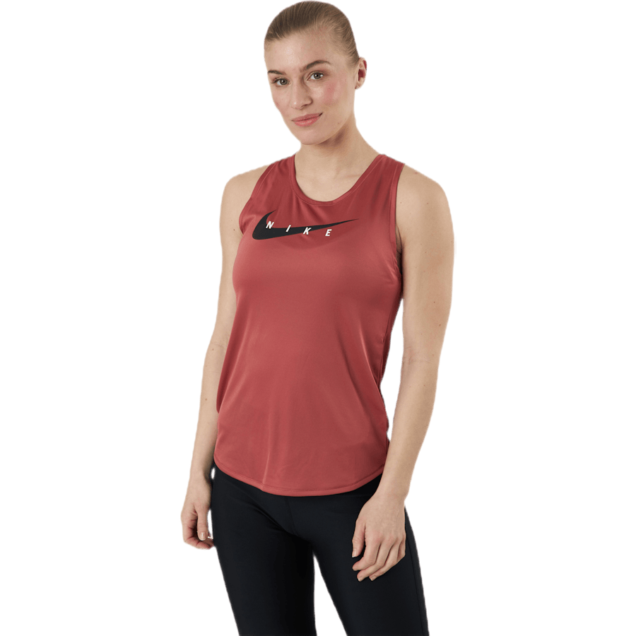 Swoosh Running Tank Red