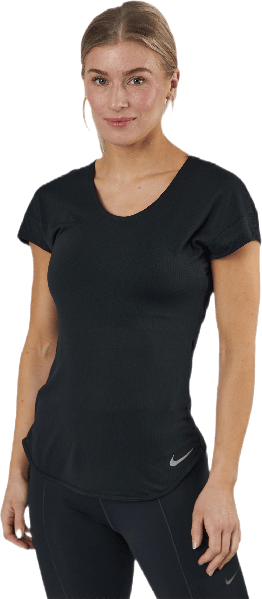 Breathe Cool Running Top Black, Female, Apparels, T-shirt, Running, Black, L