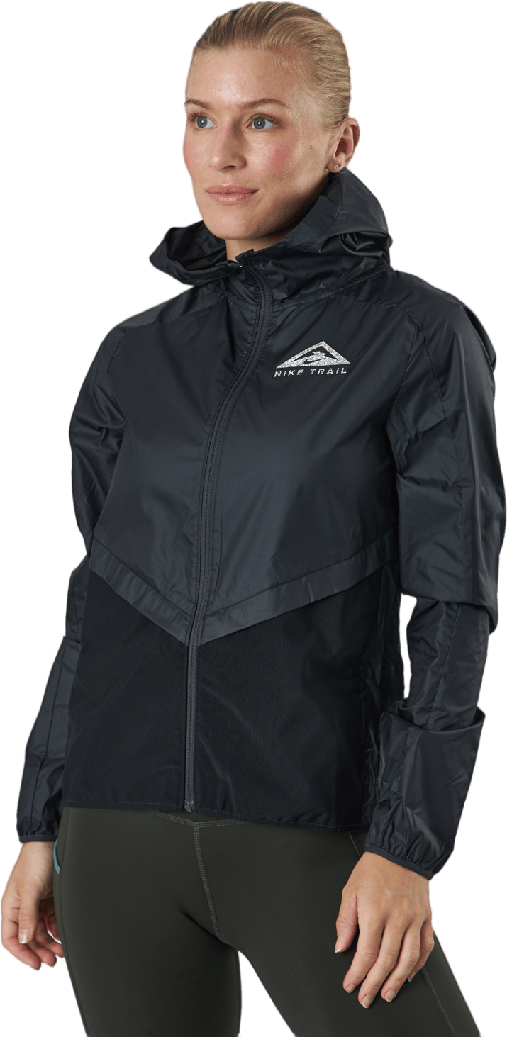 Shield Trail Running Jacket Black, Female, Apparels, jackets, Running, Black, L