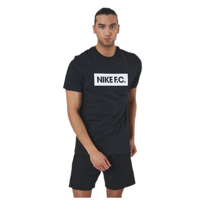 Nike F.C. Tee Essentials White/Black, Male, Apparels, T-shirt, Soccer, Black, XL