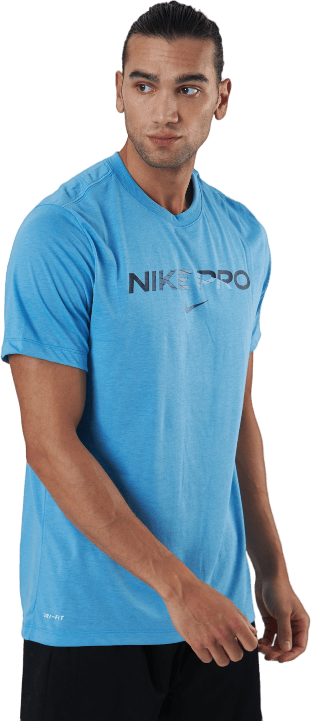 Pro Tee Blue, Male, Apparels, T-shirt, Workout, Blue, S