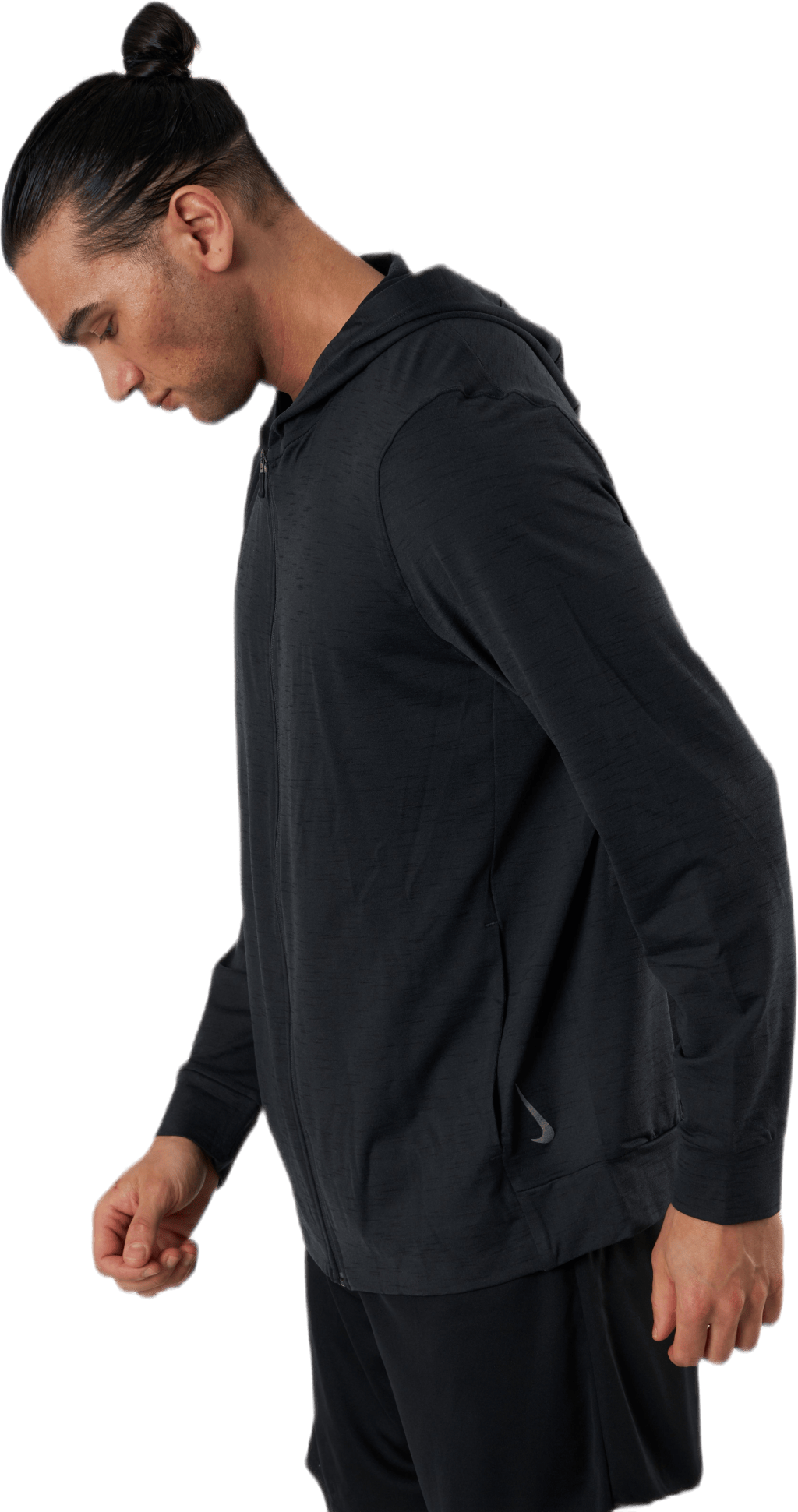 Yoga Dri-FIT Men's Full-Zip Jacket OFF NOIR/BLACK/GRAY, Male, Ropa, Camisas, Yoga, Negro, XL