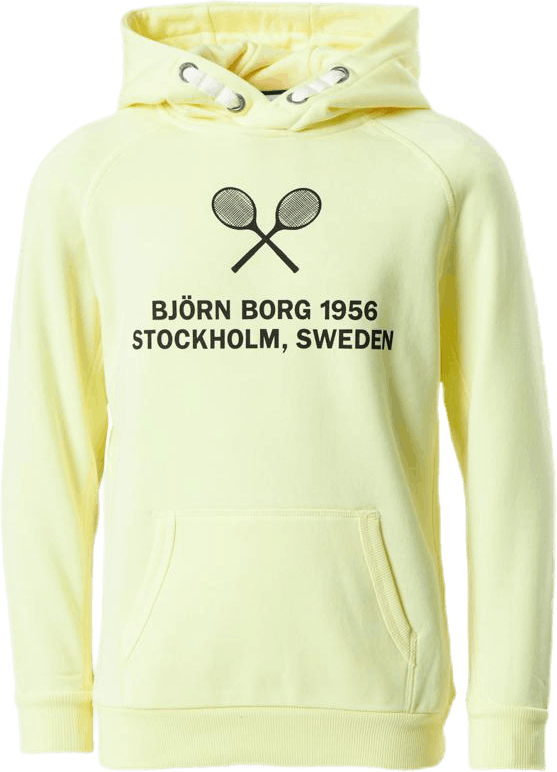 Jr Borg Sport Hoodie Yellow, Unisex, Apparels, Shirts, Yellow, 134/140