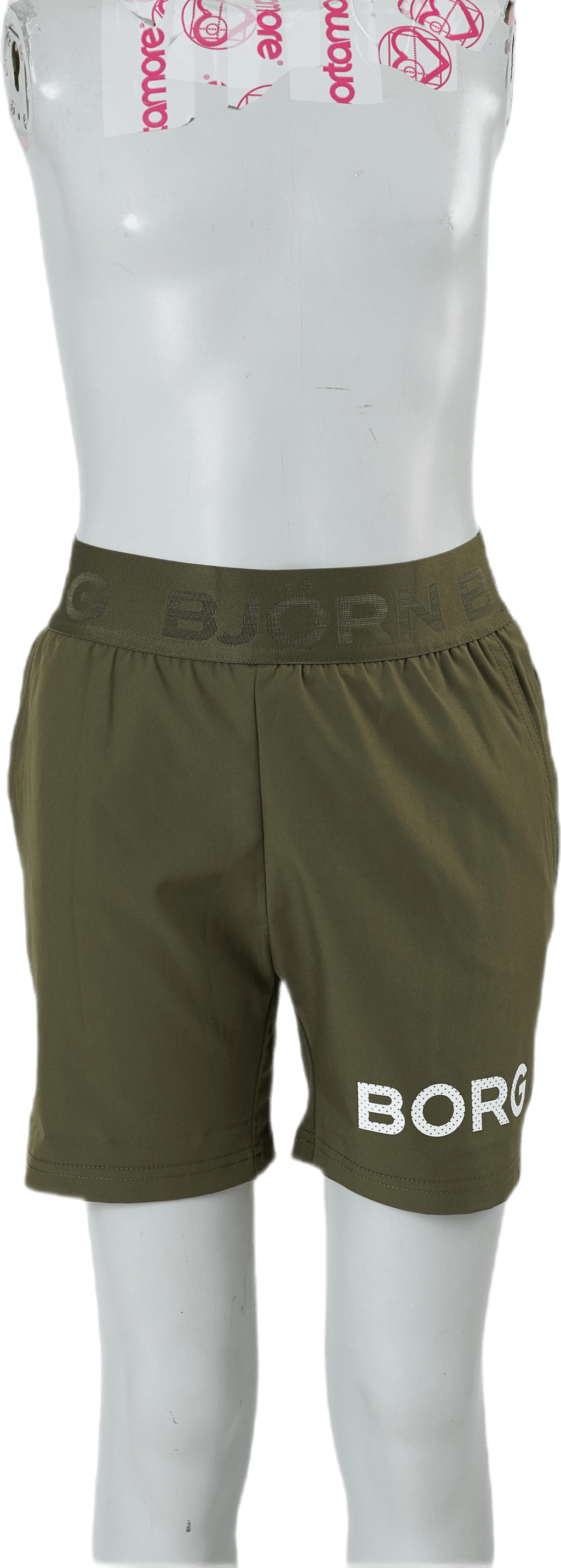 Jr Borg Shorts Green, Unisex, Vaatteet, Shortsit, Treeni, Vihreä, 146/152
