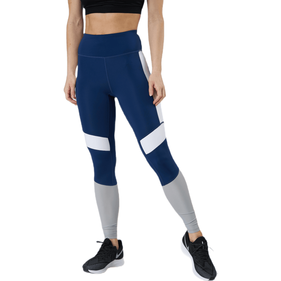 High Waist Block Tight Blue