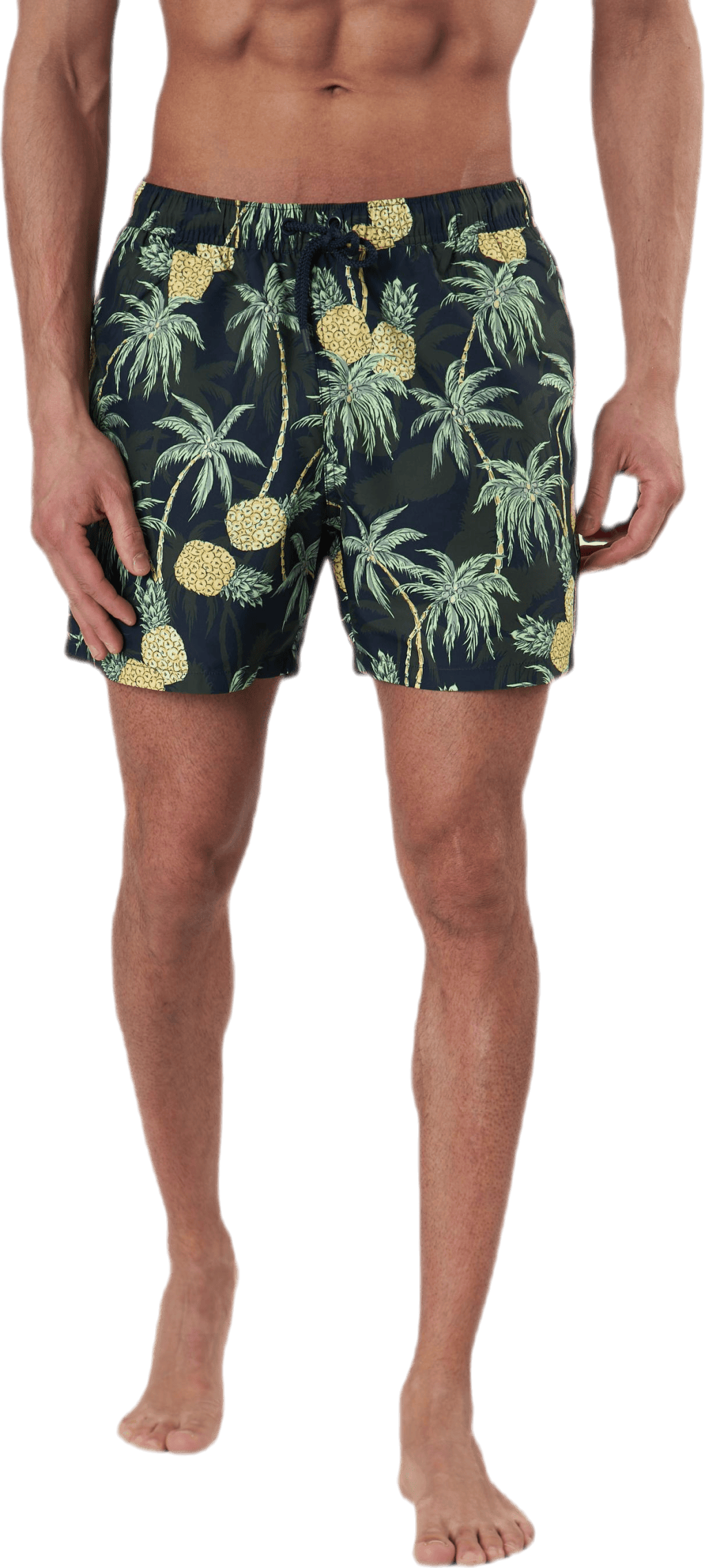Sylvester Loose Shorts Patterned, Male, Kläder, Badkläder, Simning, Mönstrad/Svart, S