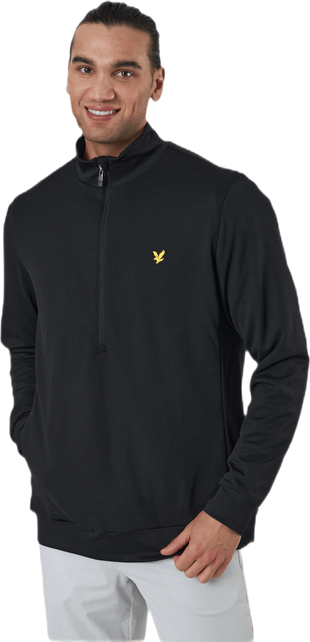 Windshield 1/2 Zip Midlayer Black, Male, Kleding, Overhemden, Golf, Zwart, S