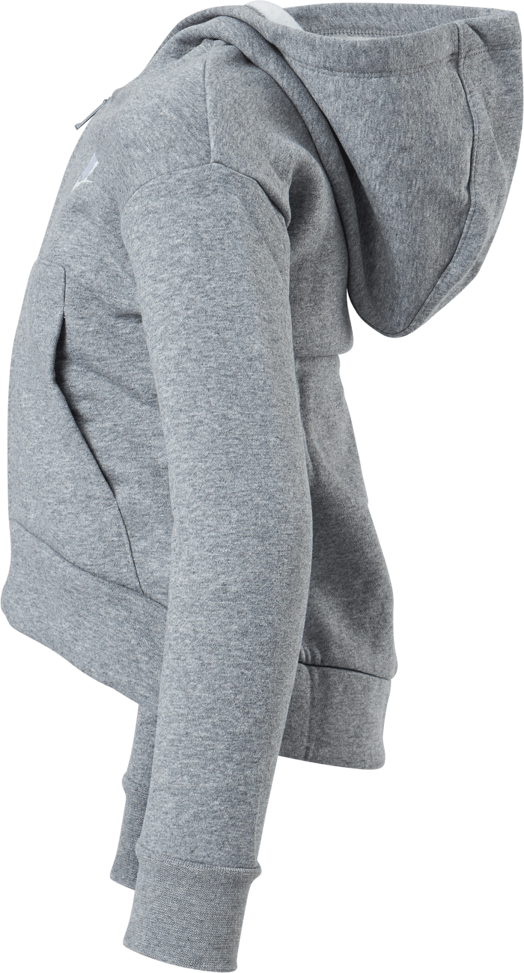 Sportswear Club Fleece Big Kids' (Girls') Full-Zip Hoodie CARBON HEATHER/WHITE - Bild 2