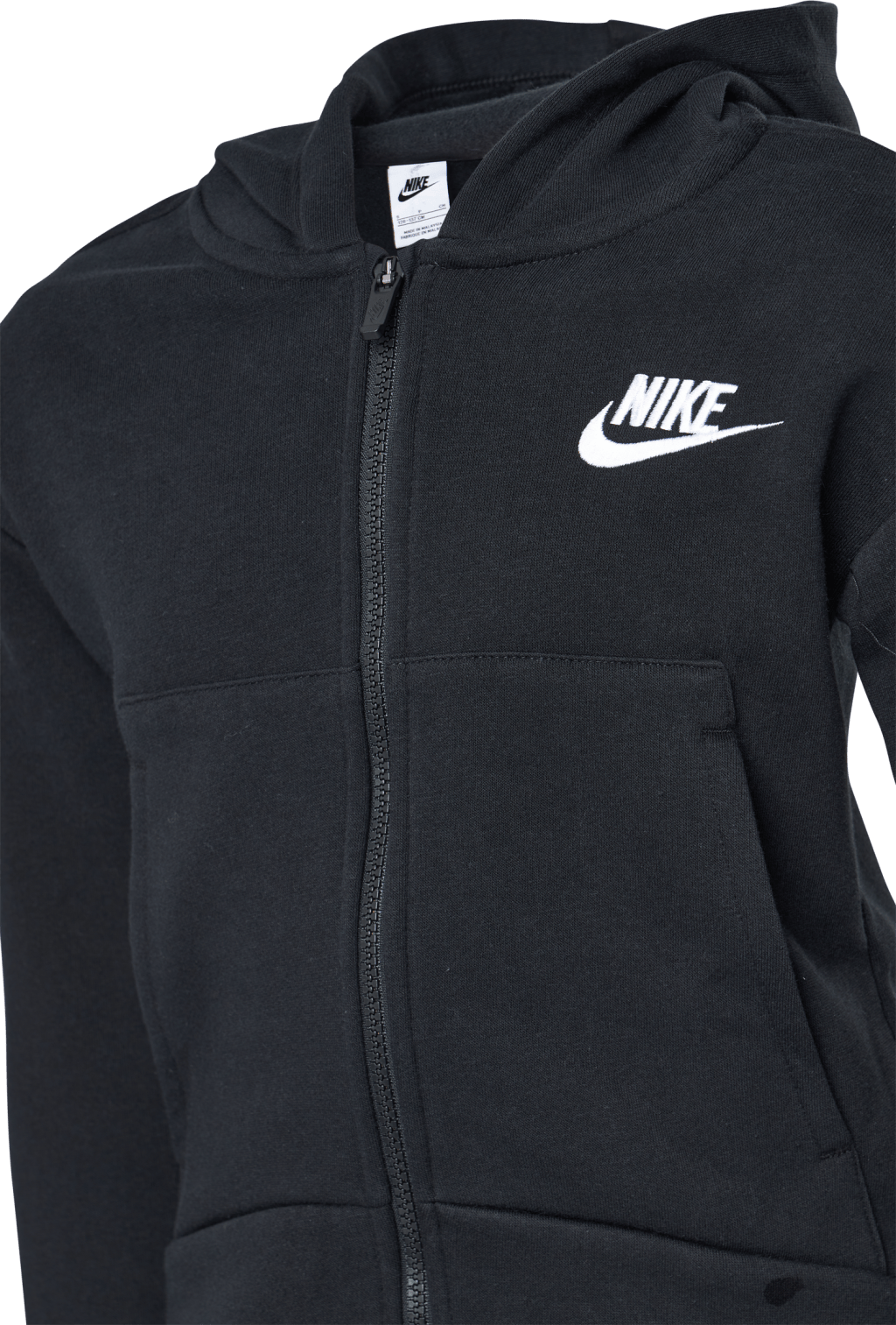 Sportswear Club Fleece Big Kids' (Girls') Full-Zip Hoodie BLACK/WHITE - Bild 4