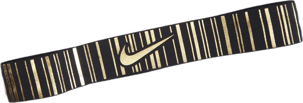 Pro Metallic Headband Black/Gold, Unisex, Apparels, Hats & Caps, Workout, Multi color, ONESIZE